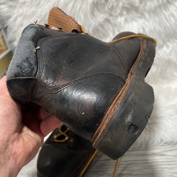 Carolina men  brown working boots soft toe size 9 M main image 7